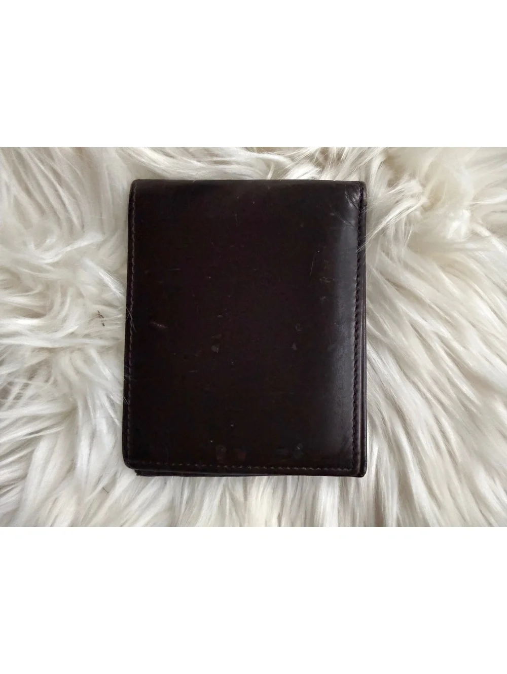 Classic Dark Brown Leather Bifold Wallet